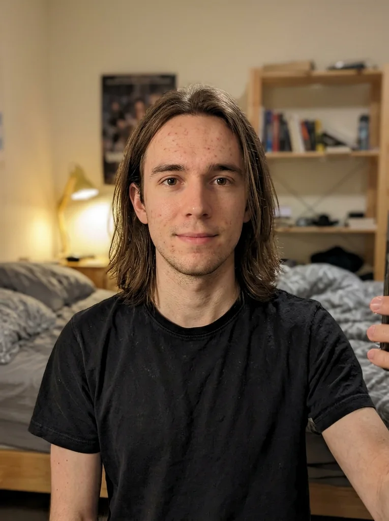 Reference portrait for Sea Wall, AI-generated.