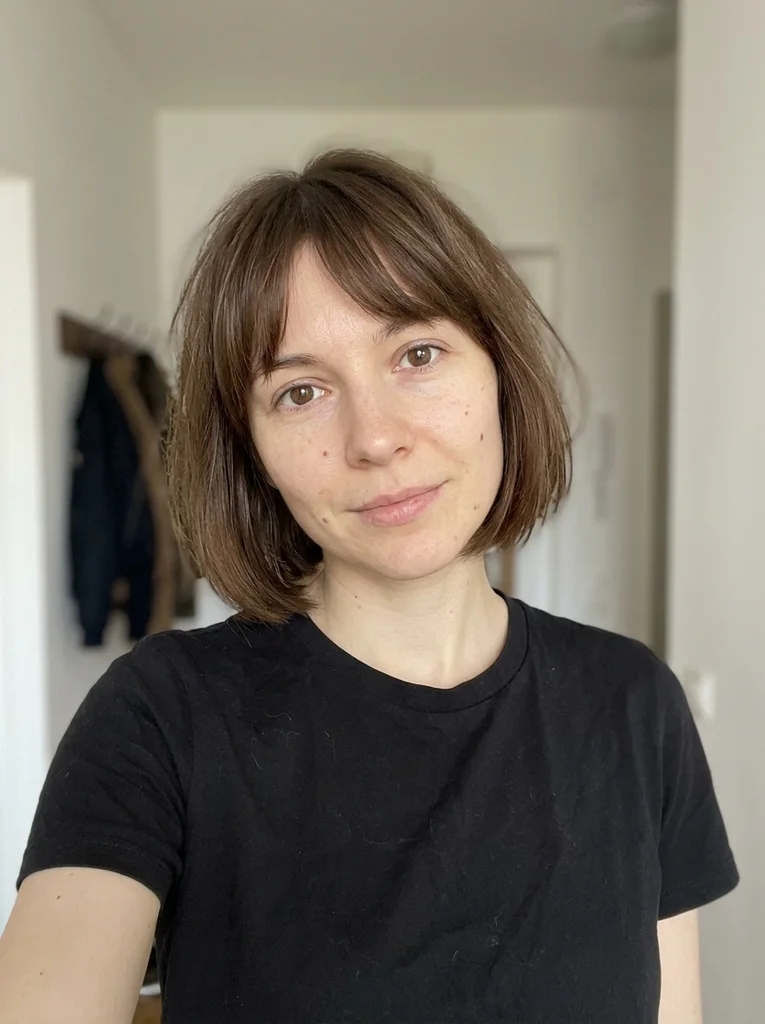 Reference portrait for Cream Wall, Linen Form, AI-generated.