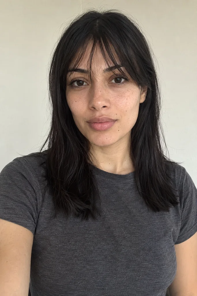 Reference portrait for Courtyard Light, AI-generated.